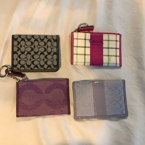 Small coach card holders